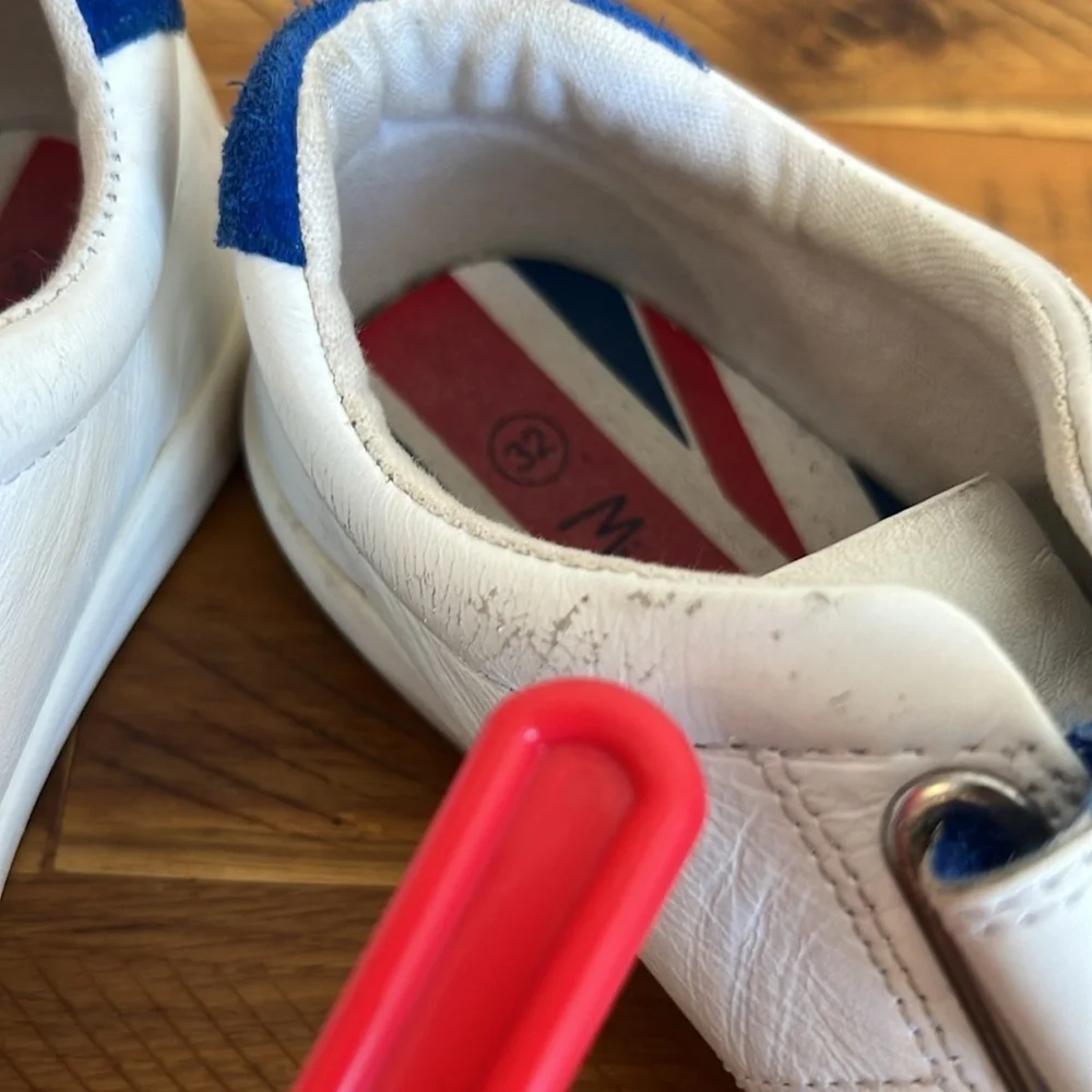 Mini Boden Boys Leather Low Tops